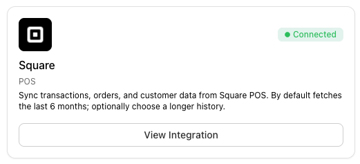 square myne integration connection
