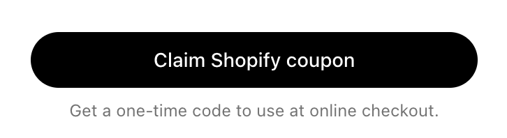 claim shopify coupon myne promotion