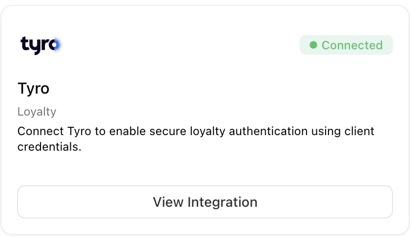 tyro connect myne integration