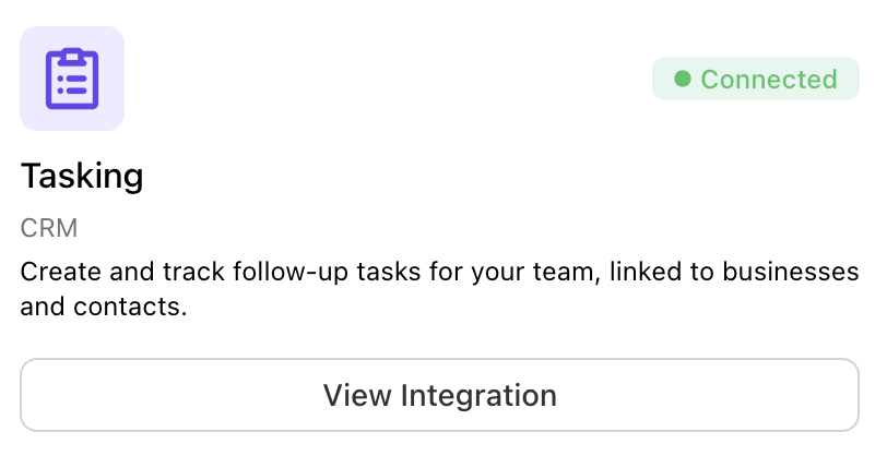 myne tasking integration turn on tile setup